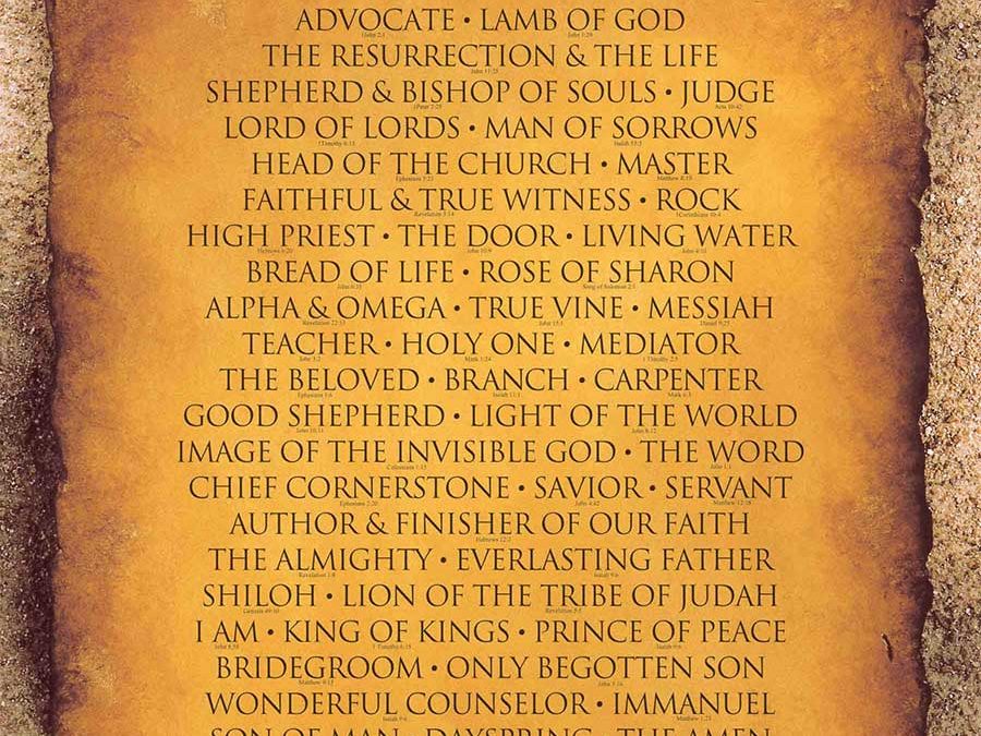 Names of Christ Poster