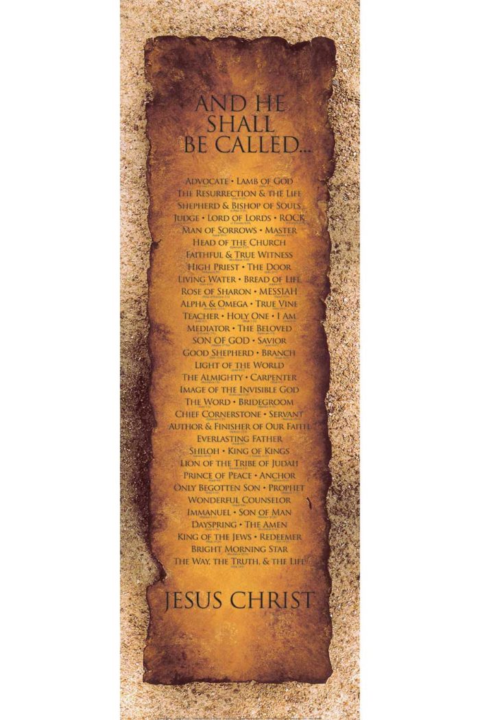 Names of Christ - Narrow 12x36 - Inspiration Art